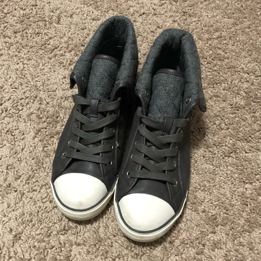 Aldo Grey Foldover Sneakers